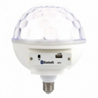 Диско-куля LED Cryst almagic ball light E27 997 BT має компактний дизайн у вигля. . фото 9