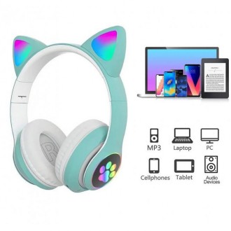 Bluetooth навушники з котячими вушками користуються особливою популярністю серед. . фото 4