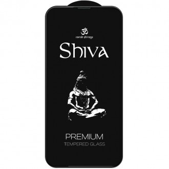 Захисне скло Shiva (Full Cover) для Apple iPhone 13 / 13 Pro / 14 (6.1") (Чорний. . фото 3