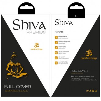 Захисне скло Shiva (Full Cover) для Apple iPhone 13 / 13 Pro / 14 (6.1") (Чорний. . фото 4