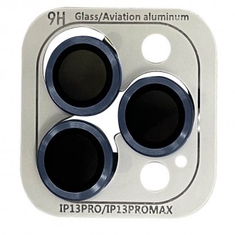 Захисне скло Metal Classic на камеру (в упак.) для Apple iPhone 13 Pro / 13 Pro . . фото 2