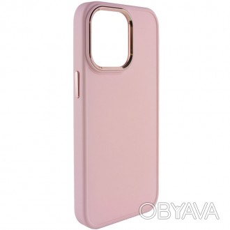 TPU чохол Bonbon Metal Style для Apple iPhone 14 Pro (6.1") (Бордовий / Plum). . фото 1