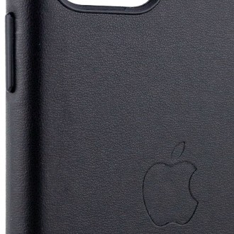 Шкіряний чохол Leather Case (AA Plus) для Apple iPhone 11 Pro (5.8") (Black). . фото 4