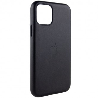Шкіряний чохол Leather Case (AA Plus) для Apple iPhone 11 Pro (5.8") (Black). . фото 5