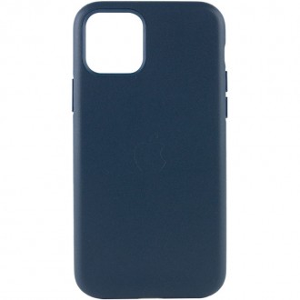 Шкіряний чохол Leather Case (AA Plus) для Apple iPhone 11 Pro (5.8") (Black). . фото 2