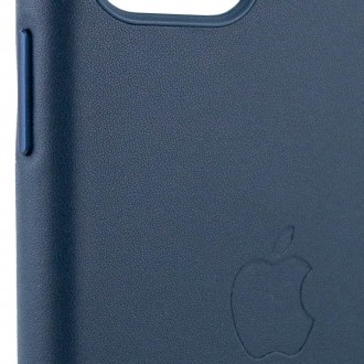 Шкіряний чохол Leather Case (AA Plus) для Apple iPhone 11 Pro (5.8") (Black). . фото 4