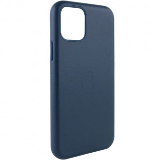 Шкіряний чохол Leather Case (AA Plus) для Apple iPhone 11 Pro (5.8") (Black). . фото 3