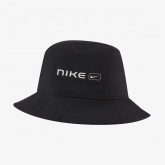 Легкая и удобная бейсболка Nike Sportswear Bucket Cap из мятого тканого материал. . фото 2