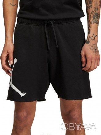 Мужские шорты Jordan черного цвета с принтом идеальны для любого вида спорта.. . фото 1