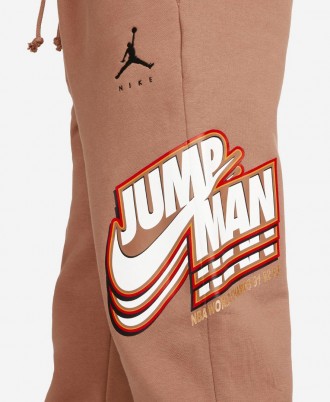 Брюки Air Jordan Jumpman Fleece Pants Archaeo Brown Pants изготовлены из высокок. . фото 4