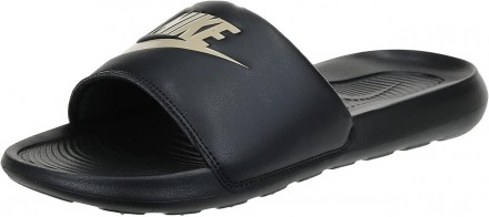 Nike Victori One Shower Slide — чоловічі спортивні капці чорного та коричневого . . фото 2