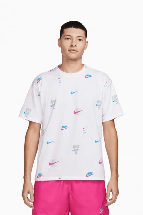 Чоловіча футболка Nike виготовлена з м'якої бавовняної тканини для комфорту упро. . фото 2