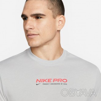 Футболка Nike Pro з м'якого трикотажу з вологовідвідною технологією забезпечує с. . фото 1