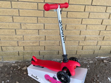 Самокат трехколесный Scooter MG002A Красный + ВИДЕООБЗОР. Львов. фото 1 Самокат трехколесный Scooter MG002A Красный + ВИДЕООБЗОР. Львов. фото 1