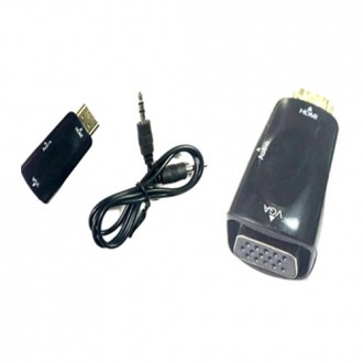 Конвертер HDMI в VGA+ аудіо (шт.HDMI-гН.VGA+ g.3,5 мм) + шнур AUX
Конвертер HDMI. . фото 2