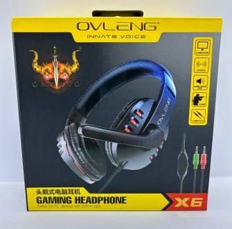 Ігрові навушники OVLENG X6 це хороший вибір для геймерів, які хочуть отримати ма. . фото 2