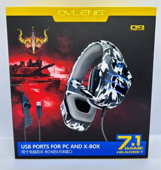 Ігрові навушники OVLENG Q9 це хороший вибір для геймерів, які хочуть отримати ма. . фото 2