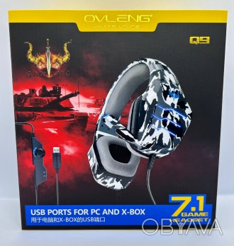 Ігрові навушники OVLENG Q9 це хороший вибір для геймерів, які хочуть отримати ма. . фото 1