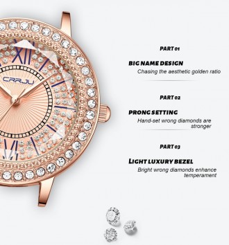 
Crrju -бренд модних кварцових годинників.Вони відмінно підійдуть як на роботу, . . фото 7