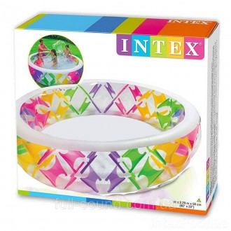 детский яркий надувной бассейн Intex, надувается любым насосом для надувных изде. . фото 6