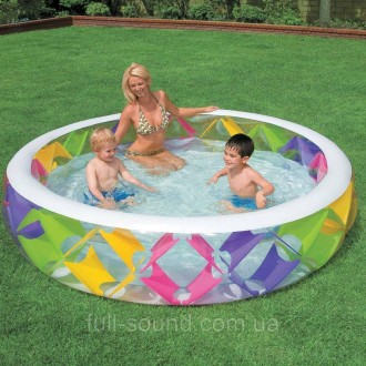 детский яркий надувной бассейн Intex, надувается любым насосом для надувных изде. . фото 5