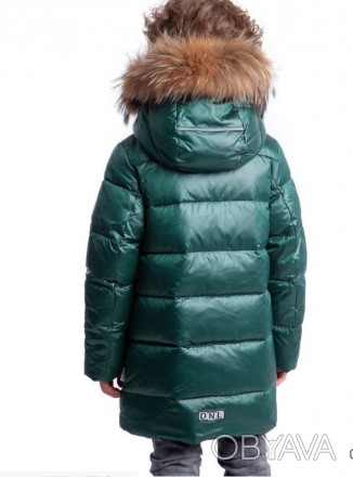 Зеленая зимняя куртка для мальчика donilo.Верхняя ткань - 100% полиэстер.Подклад. . фото 1