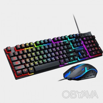 Клавіатура виконана в сучасному і стильному дизайні, оснащена RGB підсвіткою. Ко. . фото 1