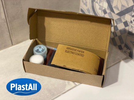 Набор Plastall Standart для устранения сколов и трещин на ванне, душевой кабине,. . фото 2