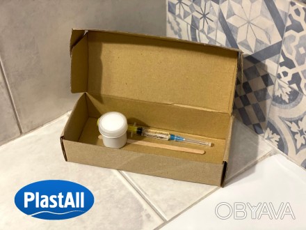 Ремкомплект Plastall Mini для устранения сколов и трещин на ванне, душевой кабин. . фото 1