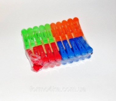 Прищіпки для білизни пластикові кольорові
Паковання 20 штук
4 кольори по 5 шт.
 . . фото 3