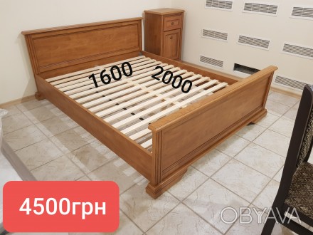 Розпродаж ліжко БРВ 1,6×2 , корпус ДСП, обклад мдф, основа під матрас- вкл. . фото 1