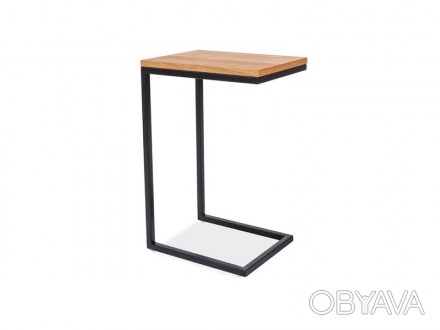 
Журнальний стіл Largo C Дуб / Чорний 30х40 : стильна і сучасна модель від мебле. . фото 1
