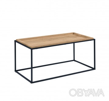 
Журнальний столик MERIDA A дуб / чорний 100x50 : стильна і сучасна модель від м. . фото 1