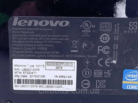 Lenovo IdeaCentre Q190 (Intel Core i3-3217U 1.8Ghz/Ram 4Gb/SSD 120Gb/Intel HD Gr. . фото 9