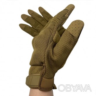 Перчатки тактические армейские с пальцами ВСУ (ЗСУ) 20222179-XL 9999 XL койот