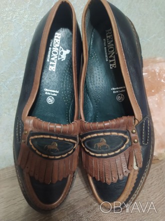 Продам туфли-Лоферы немецкого бренда Remonte  размер 6,5, стелька 25,5 - 26. Кож. . фото 1