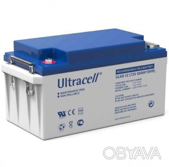 Аккумуляторная батарея Ultracell UL65-12 изготовлена по технологит Absorptive Gl. . фото 1