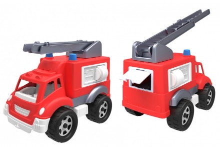 Детская игрушка пожарная машинка Машинка оборудована подвижной лестницей для пож. . фото 3