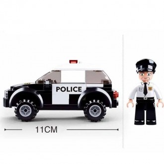 Конструктор Патруль из серии Полиция от SLUBAN Развивающая игрушка-конструктор б. . фото 3