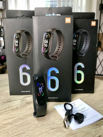 
Фітнес браслет Smart Band M6, Трекер, Крокомір, Пульс, Тиск, Годинник Смарт Бен. . фото 3