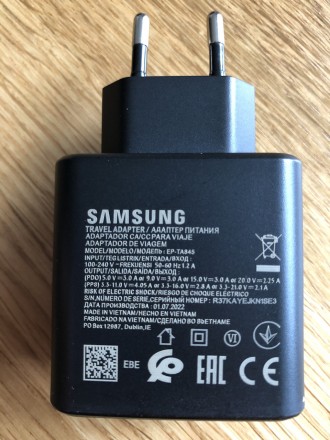 
Зарядний пристрій для Samsung 45W PD EP-TA845XBEGRU Black
EP-TA845
За допомогою. . фото 5