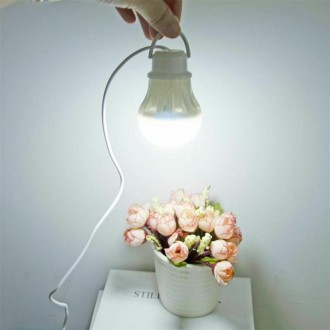 Портативный LED-светильник в виде лампочки USB с кабелем 1м (холодный
свет) 
LED. . фото 3