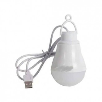 Портативный LED-светильник в виде лампочки USB с кабелем 1м (холодный
свет) 
LED. . фото 5