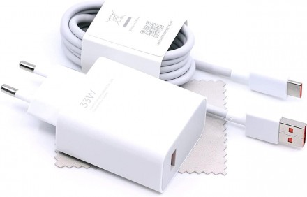 Зарядний пристрій для Xiaomi Mi 33W Power Adapter + Кабель Type C (MDY-11-EZ)
Ха. . фото 3