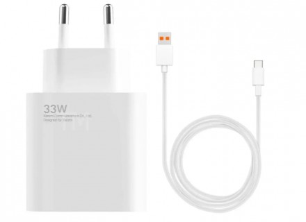 Зарядное устройство для Xiaomi Mi 33W Power Adapter + Кабель Type C (MDY-11-EZ)
. . фото 5