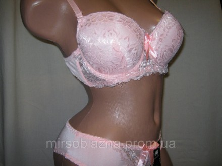  Красивый комплект нижнего белья Armanshivel, нежно-розового цвета, однотонный, . . фото 5