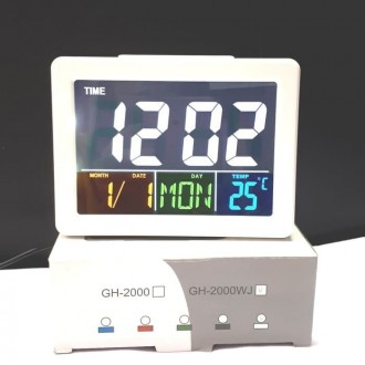 Настольные электронные часы GH-2000WJ - это эффектный и необходимый элемент диза. . фото 4