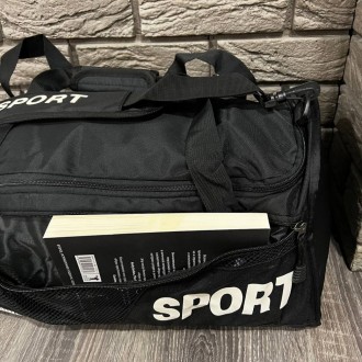Спортивна, дорожня сумка-рюкзак унісекс Sport білий логотип:
- Плечовий ремінь;
. . фото 4