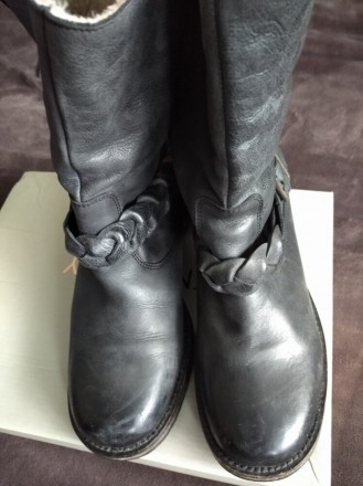 Кожаные сапоги ботинки на узкую ножку, на осень-зиму- весну, р.39, Fatface.
Цве. . фото 6