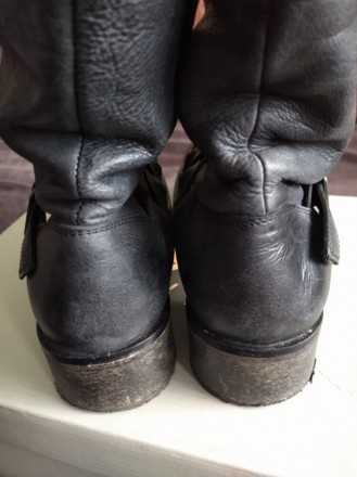 Кожаные сапоги ботинки на узкую ножку, на осень-зиму- весну, р.39, Fatface.
Цве. . фото 9